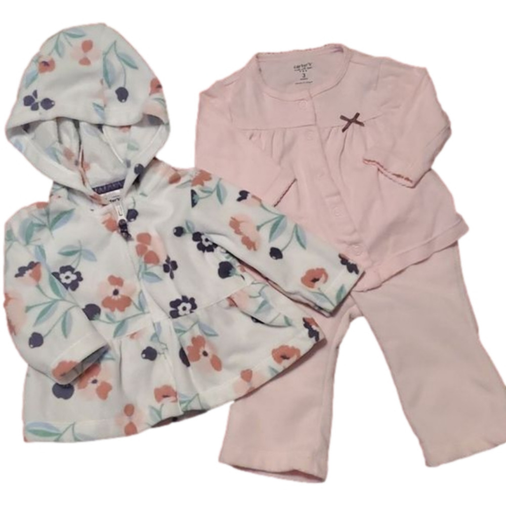 Carter's Infant Girl's Three Piece Set Size 3 Months